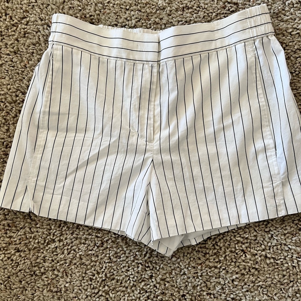 DKNY Striped White Women's Shorts- light and airy.